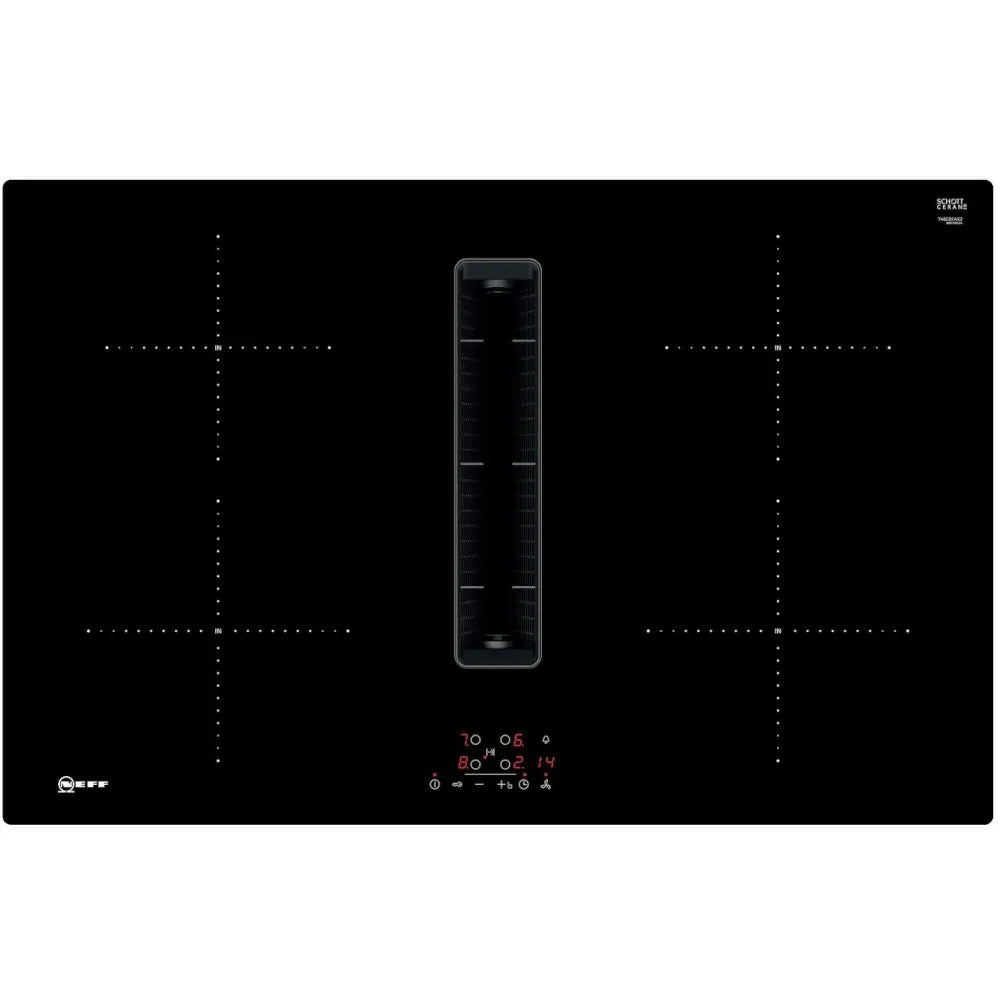 Neff T48CB1AX2 80cm Integrated Induction Hob - Black | Atlantic Electrics