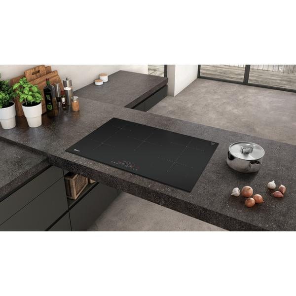 Neff T48FD23X2KIT 80cm Induction Hob with CombiZone - Black (Free Pan Set) | Atlantic Electrics