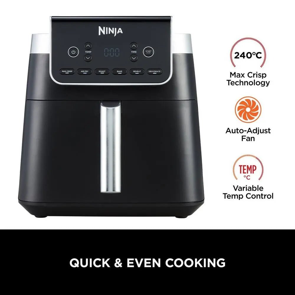 Ninja AF180UK MAX PRO Air Fryer 6.2 Litre - Black | Atlantic Electrics