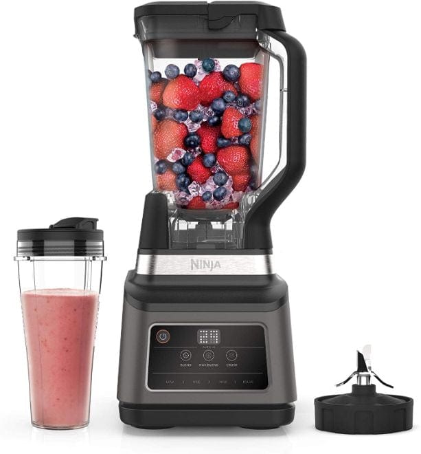 Ninja BN750UK 2-in-1 Blender with Auto-iQ - Black-Sliver | Atlantic Electrics