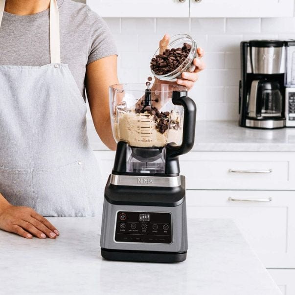 Ninja BN800UK 3-in-1 Blender and Food Processor with Auto IQ - Black-Silver | Atlantic Electrics