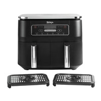 Thumbnail Ninja Foodi AF300UK 7.6L Dual Zone Air Fryer and Dehydrator Black - 39478298771679