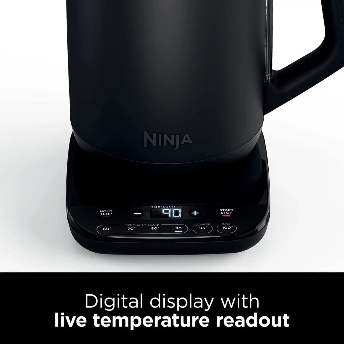 Ninja KT200UK 1.7 Litre Cordless Jug Kettle - Black | Atlantic Electrics