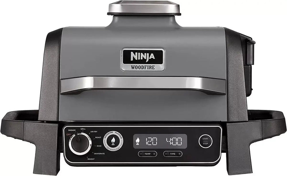 Ninja Woodfire OG701UK Outdoor Electric BBQ Grill & Smoker – Grey/ Black | Atlantic Electrics - 39709214081247 