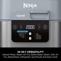 Thumbnail Ninja Speedi ON400UK Rapid Multi Cooker and Air Fryer, 5.7L Grey | Atlantic Electrics- 39614809735391