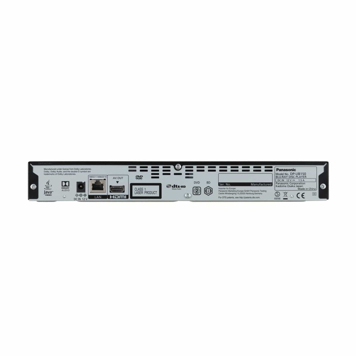 Panasonic DPUB150EBK 4K Blu-Ray Player | Atlantic Electrics