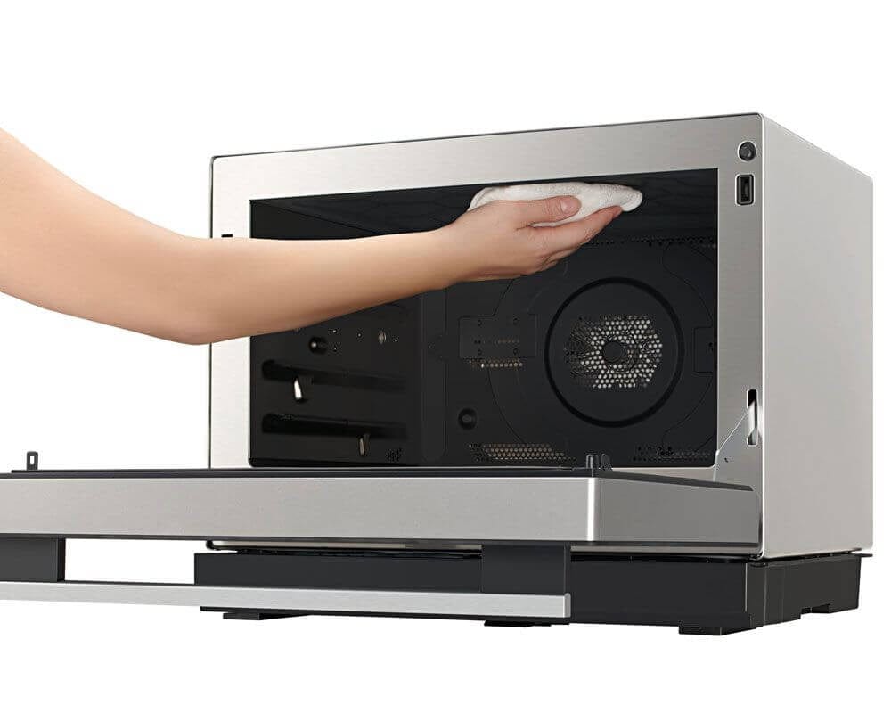 Panasonic NNCF87LBBPQ 31 Litre Combination Flatbed Microwave Oven - Metallic Silver - Atlantic Electrics - 39478306406623