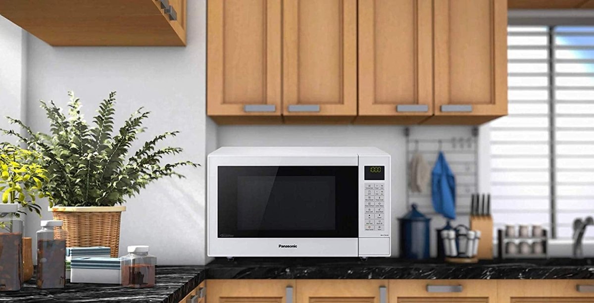 Panasonic NNCT54JWBPQ Microwave in White, Combination Microwave Oven 27 Litre | Atlantic Electrics