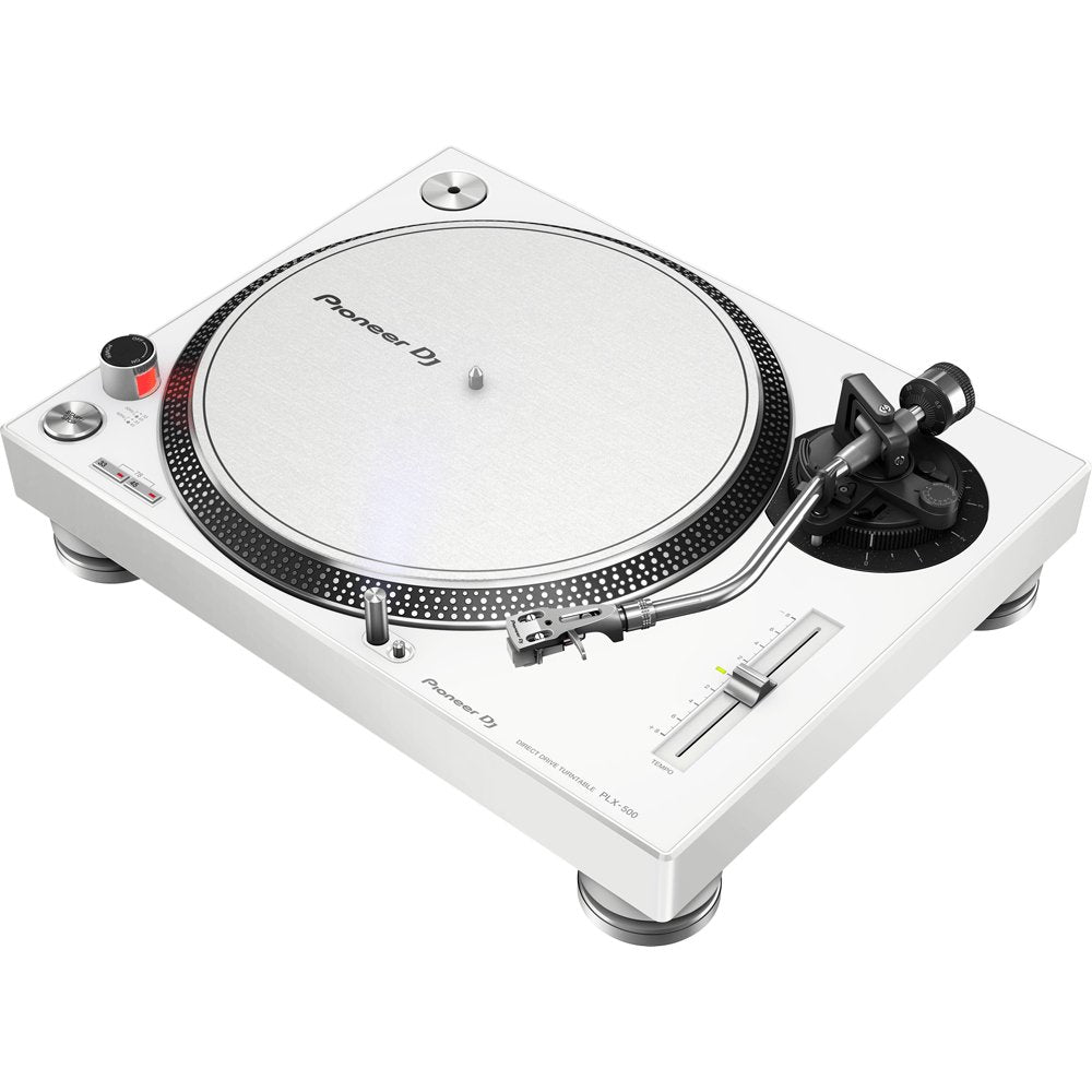 Pioneer DJ PLX500W High Torque Direct Drive DJ Turntable - White | Atlantic Electrics