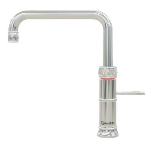 Quooker Classic Fusion Square COMBI 2.2 Chrome 3 in 1 Boiling Water Tap with 7 Liters Tank | Atlantic Electrics