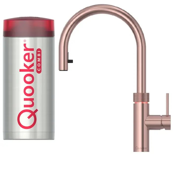 Quooker Flex COMBI 2.2 Rose Copper 3 in 1 Boiling Water Tap with 7 Liters Tank | Atlantic Electrics