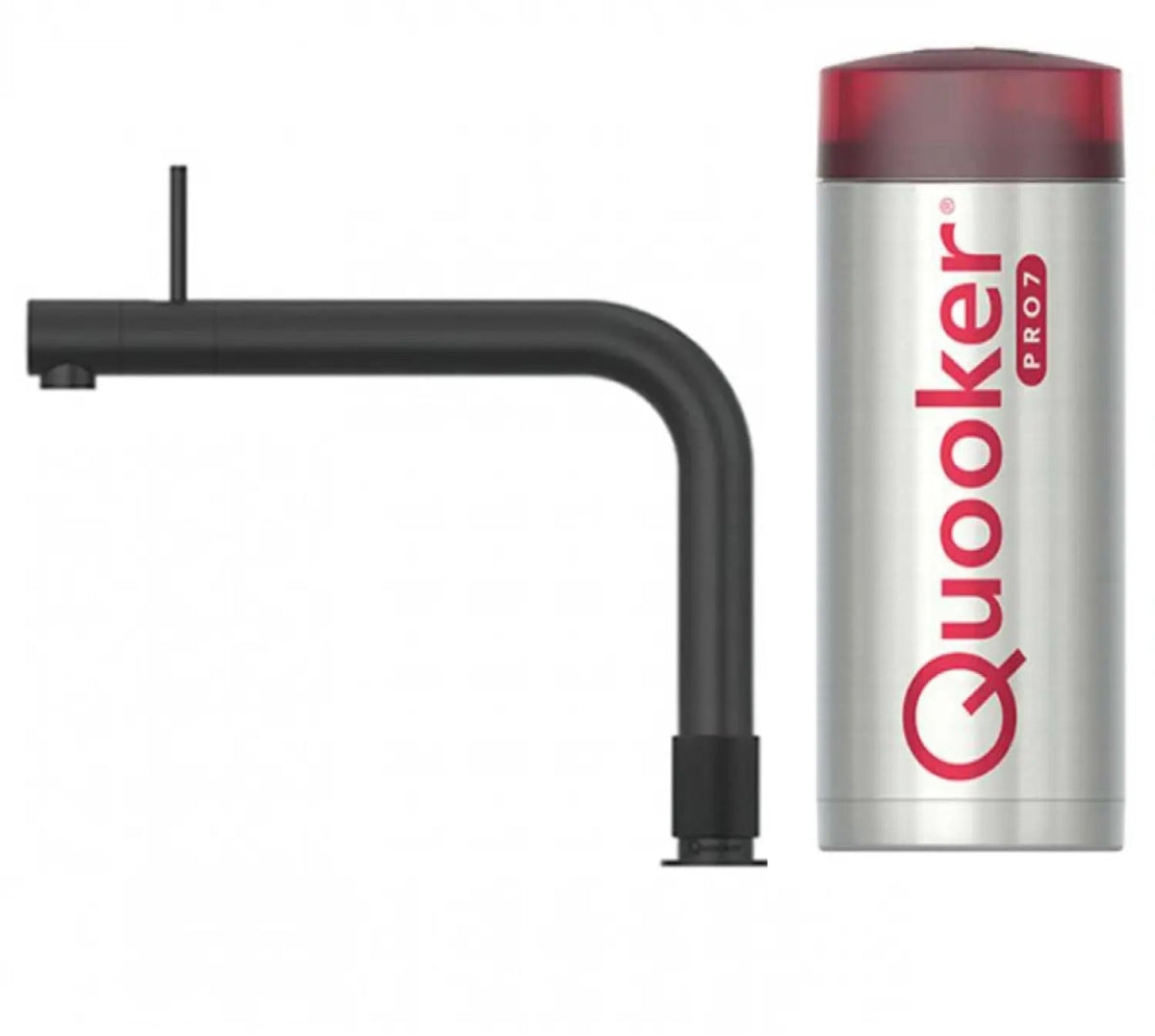 Quooker Front PRO7 Black 3 in 1 Boiling Water Tap with 7 Liters Tank | Atlantic Electrics