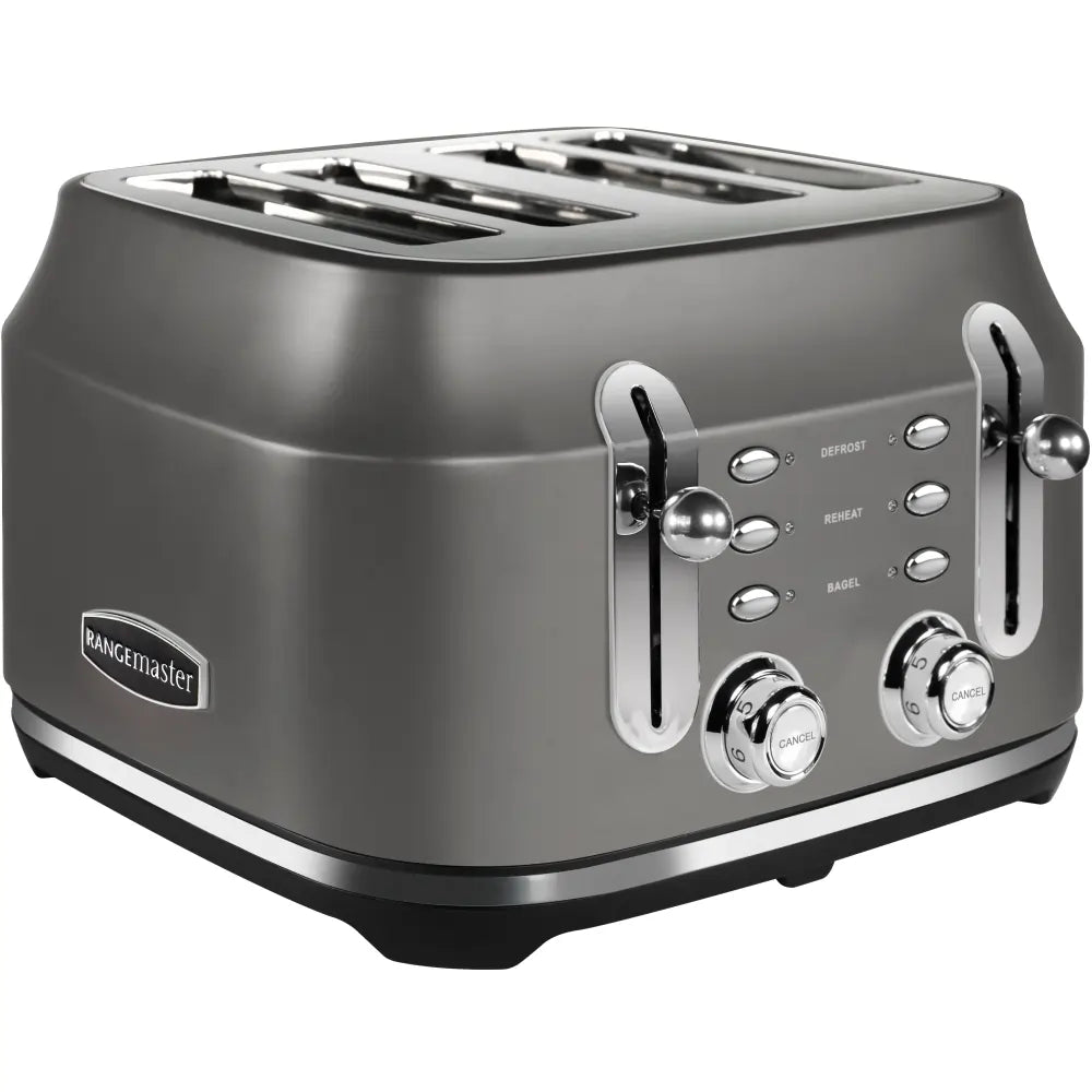 Rangemaster RMCL4S201GY 2100W 4 Slice Toaster - Grey | Atlantic Electrics