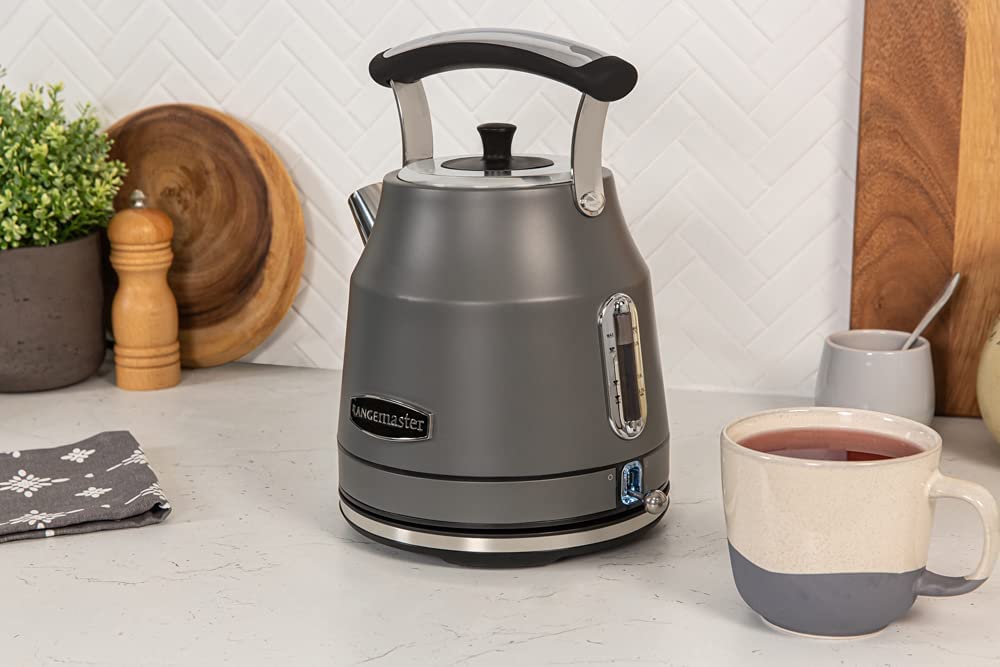 Rangemaster RMCLDK201GY 3000W 1.7 Litre Classic Kettle - Grey | Atlantic Electrics