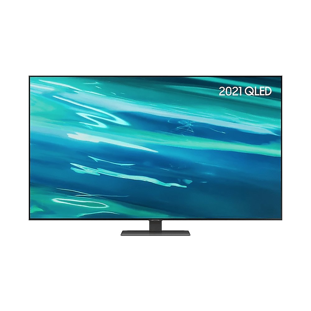 Samsung QE55Q80AATXXU 55" 4K QLED Smart TV Quantum HDR 1500 powered by HDR10+ with object tracking and AI sound | Atlantic Electrics