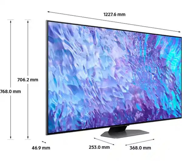 SAMSUNG QE55Q80CATXXU 55" Smart 4K Ultra HD HDR QLED TV with Bixby, Alexa & Google Assistant - Carbon Silver | Atlantic Electrics