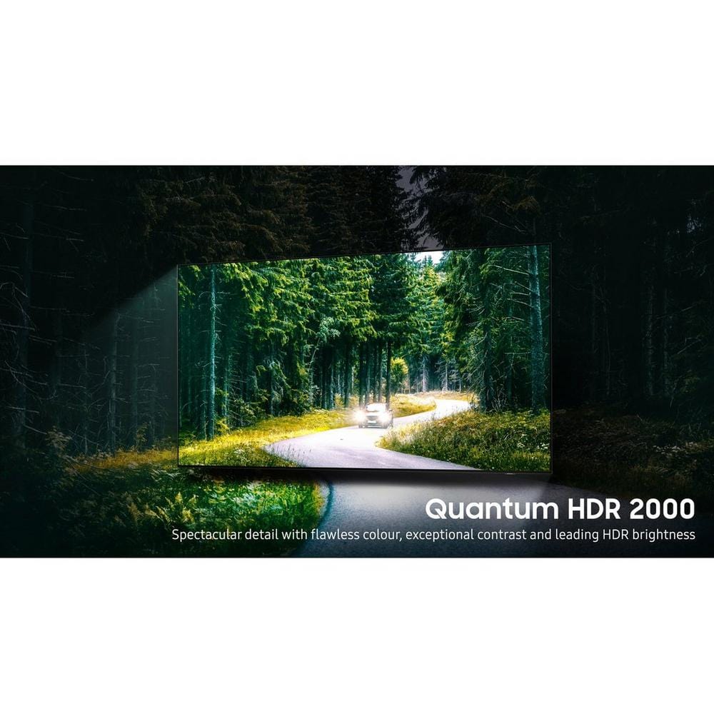 Samsung QE75QN90B (2022) 75" Neo QLED 4K HDR Smart TV, 167cm Wide - Sand Black | Atlantic Electrics