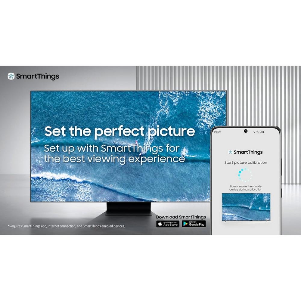 Samsung QE75QN90B (2022) 75" Neo QLED 4K HDR Smart TV, 167cm Wide - Sand Black | Atlantic Electrics