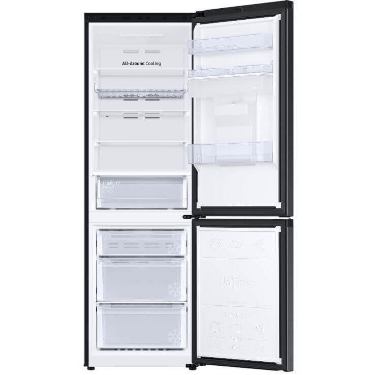 Samsung RB34T632EBN 60cm 70-30 Frost Free Fridge Freezer - Black - Atlantic Electrics - 39478383116511