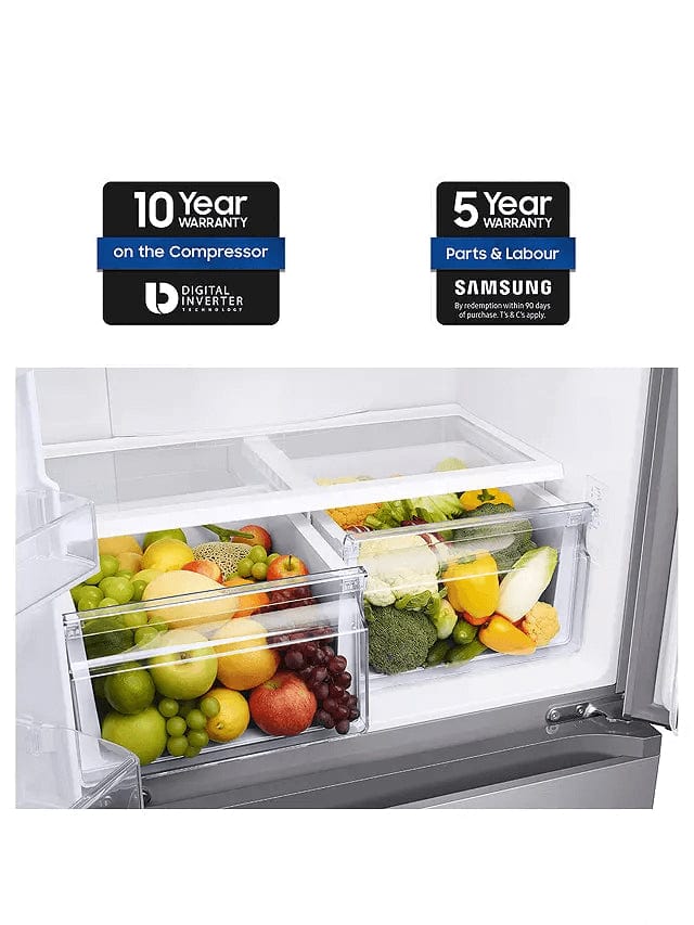 Samsung RF50A5202S9 Non-Plumbed Freestanding 75-25 French Fridge Freezer, Stainless Steel | Atlantic Electrics