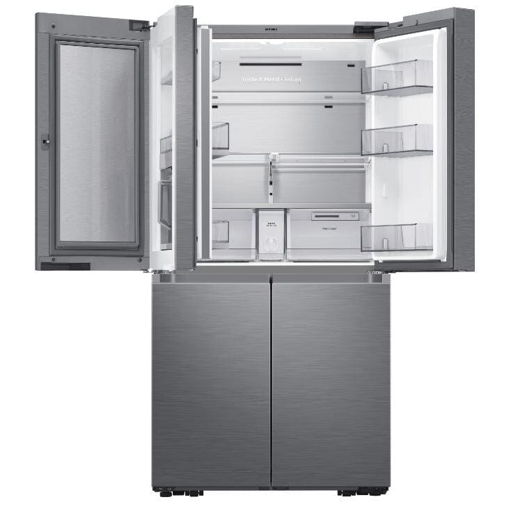 Samsung RF65A967FS9-EU Plumbed Four Door American Fridge Freezer with Beverage Centre Water Dispenser Refined Inox | Atlantic Electrics