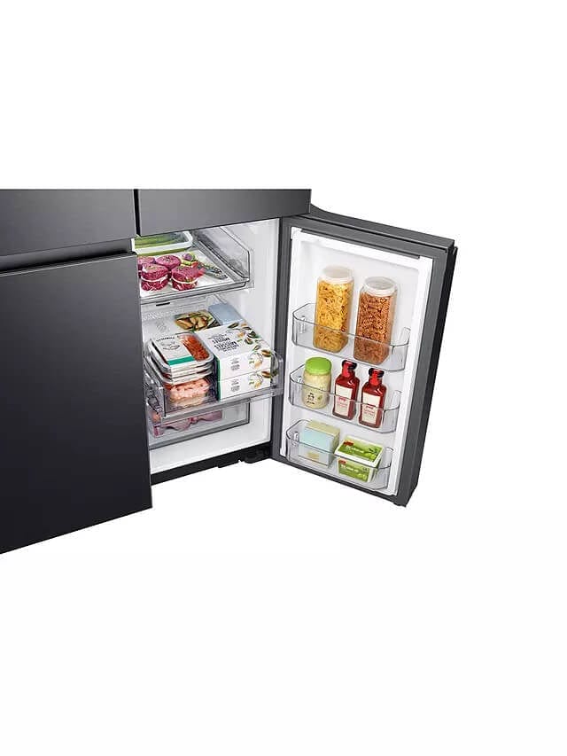Samsung RF65A977FB1 Plumbed Family Hub Freestanding 60-40 American Fridge Freezer, Black | Atlantic Electrics