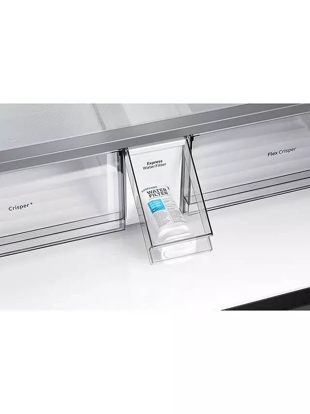 Samsung RF65A977FB1 Plumbed Family Hub Freestanding 60-40 American Fridge Freezer, Black | Atlantic Electrics