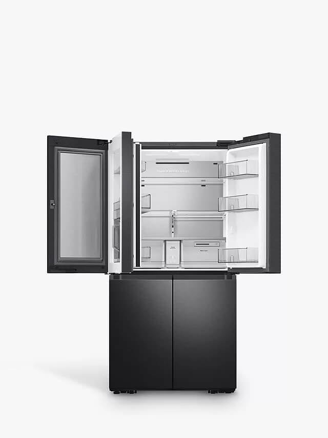Samsung RF65A977FB1 Plumbed Family Hub Freestanding 60-40 American Fridge Freezer, Black | Atlantic Electrics