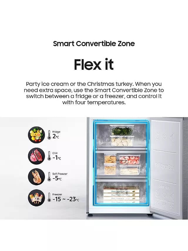 Samsung RF65A977FB1 Plumbed Family Hub Freestanding 60-40 American Fridge Freezer, Black | Atlantic Electrics