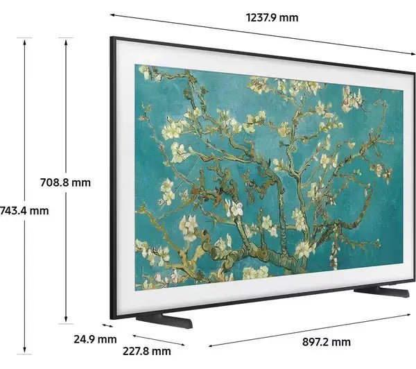 SAMSUNG The Frame Art Mode QE55LS03BGUXXU 55" Smart 4K Ultra HD HDR QLED TV with Bixby & Alexa - Black | Atlantic Electrics