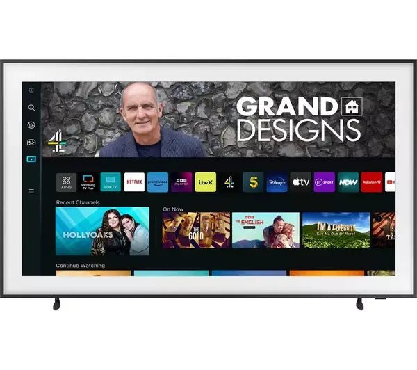 SAMSUNG The Frame Art Mode QE55LS03BGUXXU 55" Smart 4K Ultra HD HDR QLED TV with Bixby & Alexa - Black | Atlantic Electrics