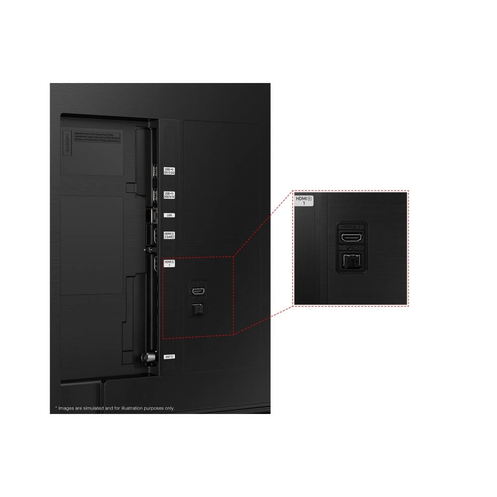 Samsung UE43CU8000K 43" (2023) LED HDR 4K Ultra HD Smart TV, 43 inch with TVPlus, Black | Atlantic Electrics