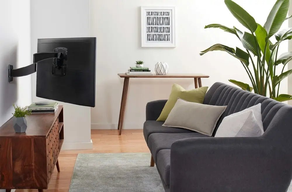 Sanus VSF716B2 Premium Full Motion TV Wall Mount for 19"-43" TVs, Swivel 90° / -90° - Black | Atlantic Electrics