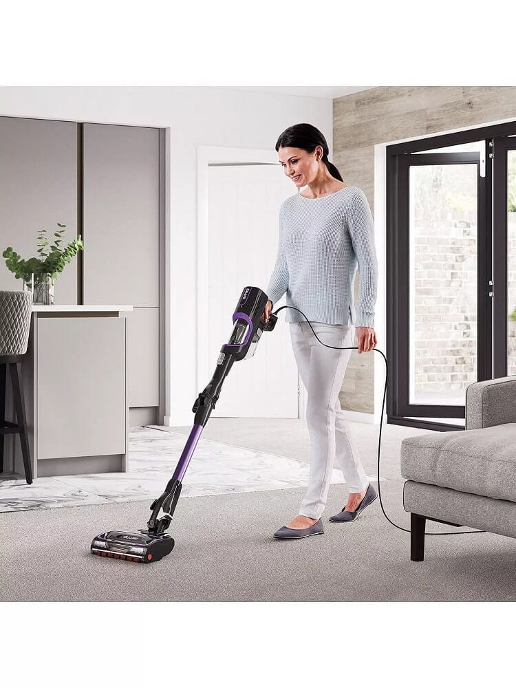 Shark Anti Hair Wrap Corded Stick Vacuum Cleaner with Flexology Purple HZ500UK | Atlantic Electrics