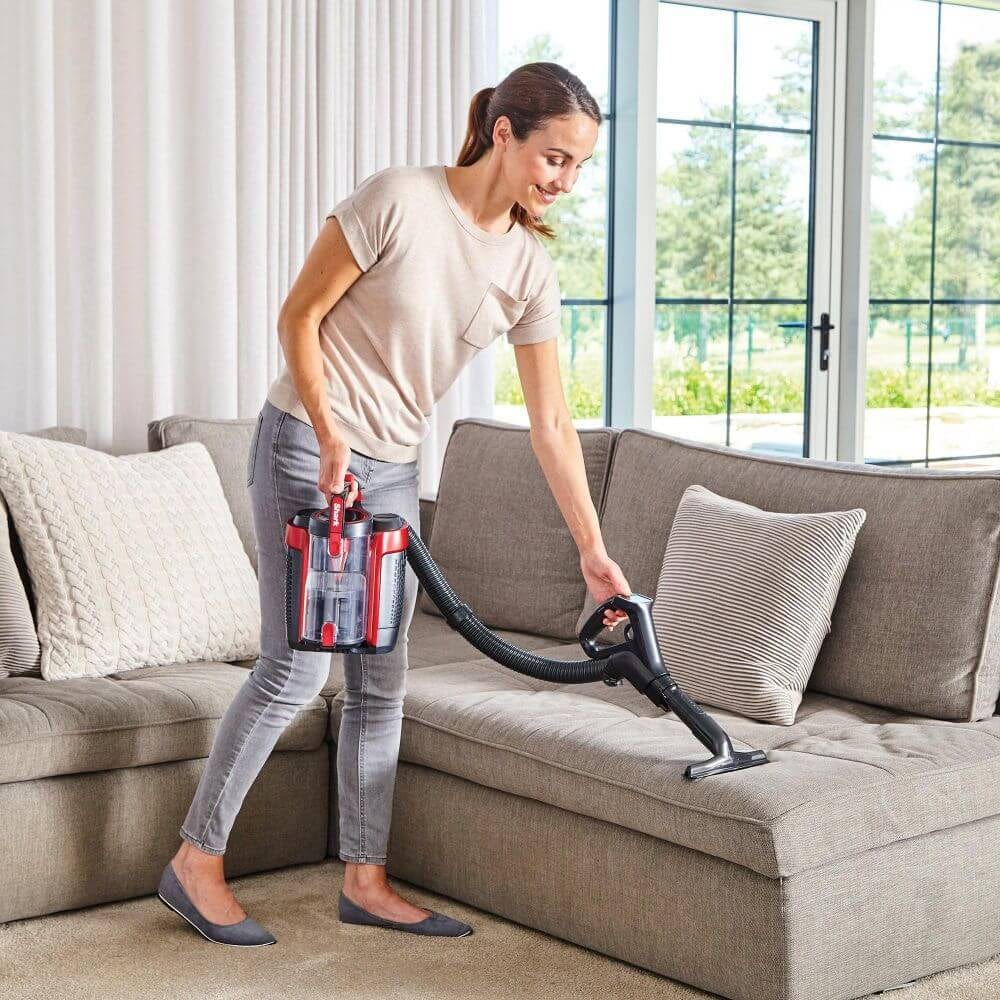 Shark ICZ300UK Cordless Upright Vacuum Cleaner with Anti Hair Wrap, 60 Minute Run Time Battery, DuoClean Floorhead, Powered Lift-Away, LED Headlights, Dusting Brush, Crevice & Upholstery Tools, Red | Atlantic Electrics