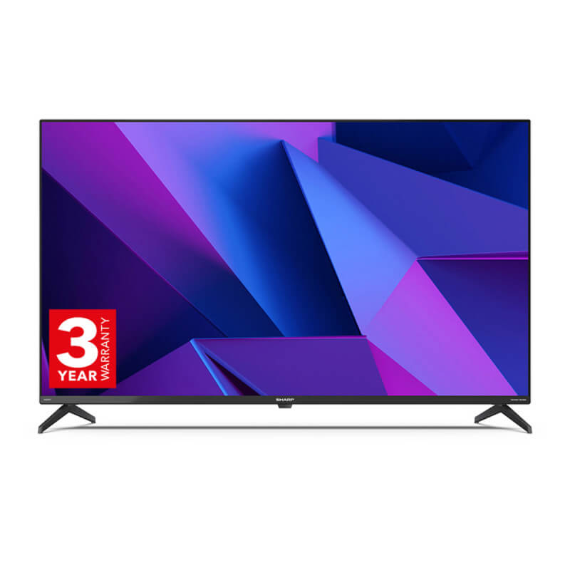 Sharp 4T-C50FN2KL2AB 50" 4K Ultra HD Frameless Android LED TV | Atlantic Electrics - 39765202698463 