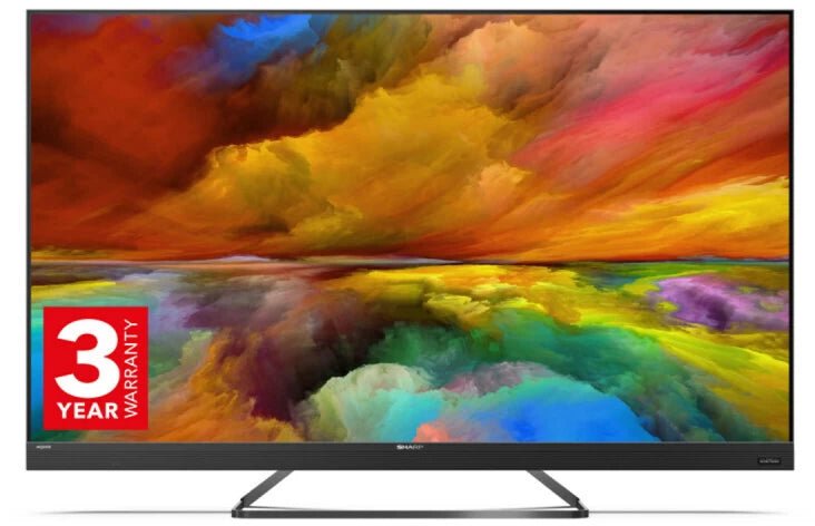 Sharp 4T-C75EQ3KM2AG 75" 4K Ultra HD AQUOS Quantum Dot Android LED TV | Atlantic Electrics