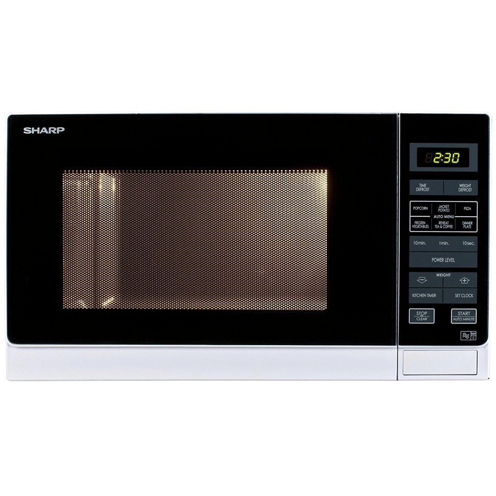 Sharp R372WM 25 Litre Solo Microwave White | Atlantic Electrics