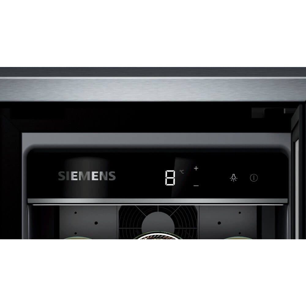 Siemens 30cm Wide iQ500 Built Under Wine Cabinet, Black Holds 21 bottles of wine | Atlantic Electrics