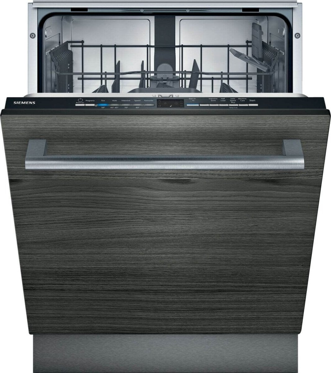 Siemens IQ-100 SN61IX12TG Wifi Connected Fully Integrated Standard Dishwasher - Black Control Panel | Atlantic Electrics