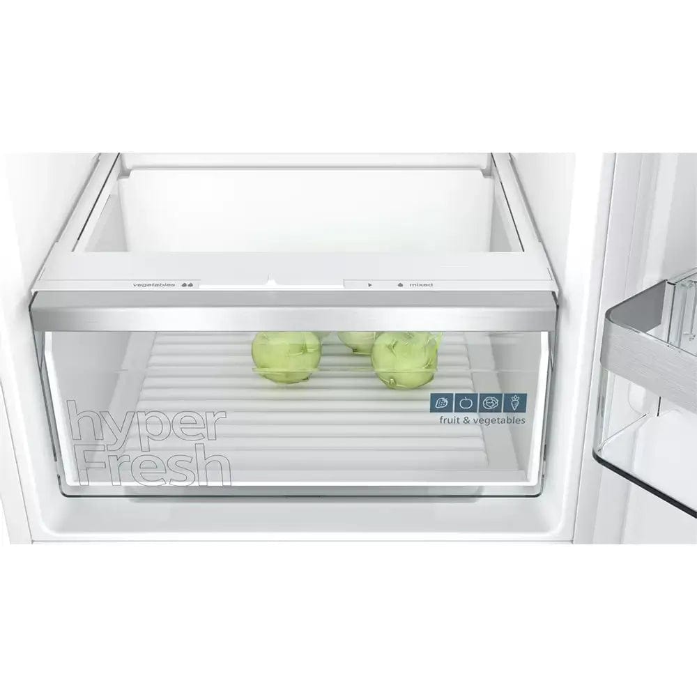 Siemens KI87VVFE0G iQ300 Built-In Fridge Freezer with Freezer at Bottom, 70/30 Split, Flat Hinge - 54.1cm Wide | Atlantic Electrics