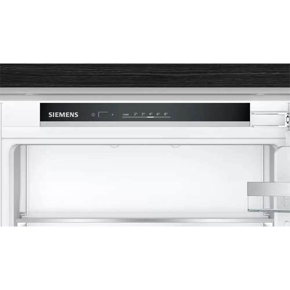 Siemens KI87VVFE0G iQ300 Built-In Fridge Freezer with Freezer at Bottom, 70/30 Split, Flat Hinge - 54.1cm Wide | Atlantic Electrics