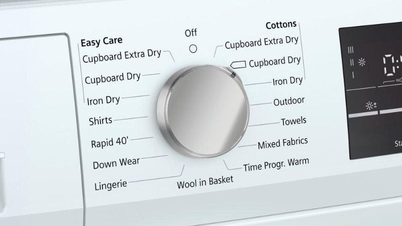 Siemens WT47RT90GB 9kg iQ500 Heat Pump Tumble Dryer - White | Atlantic Electrics