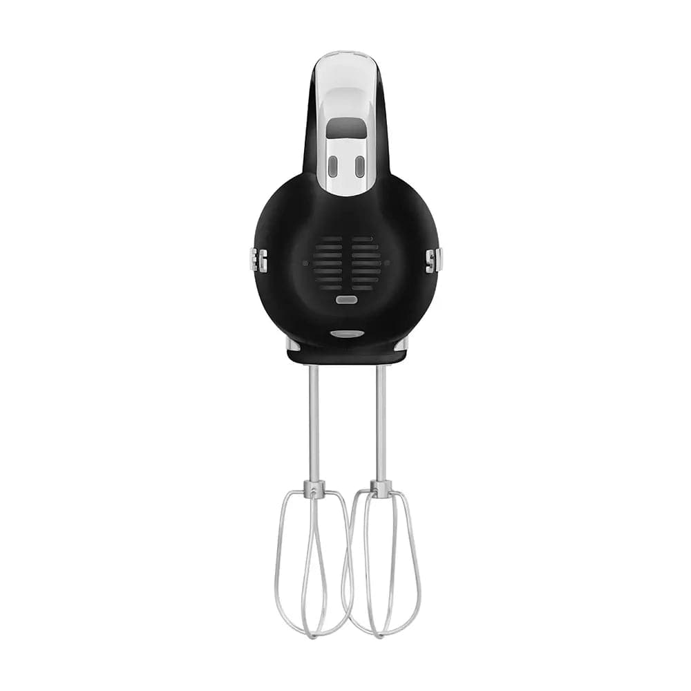 Smeg HMF01BLUK 50's Style Hand Mixer, 9 Speeds, 250W, 22cm Wide - Black | Atlantic Electrics