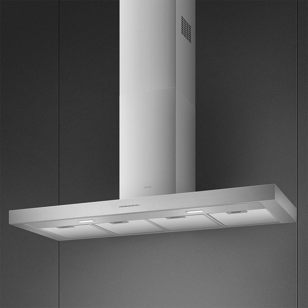 Smeg KBT1200XE 120cm Wide Universal Cooker Hood - Stainless Steel | Atlantic Electrics