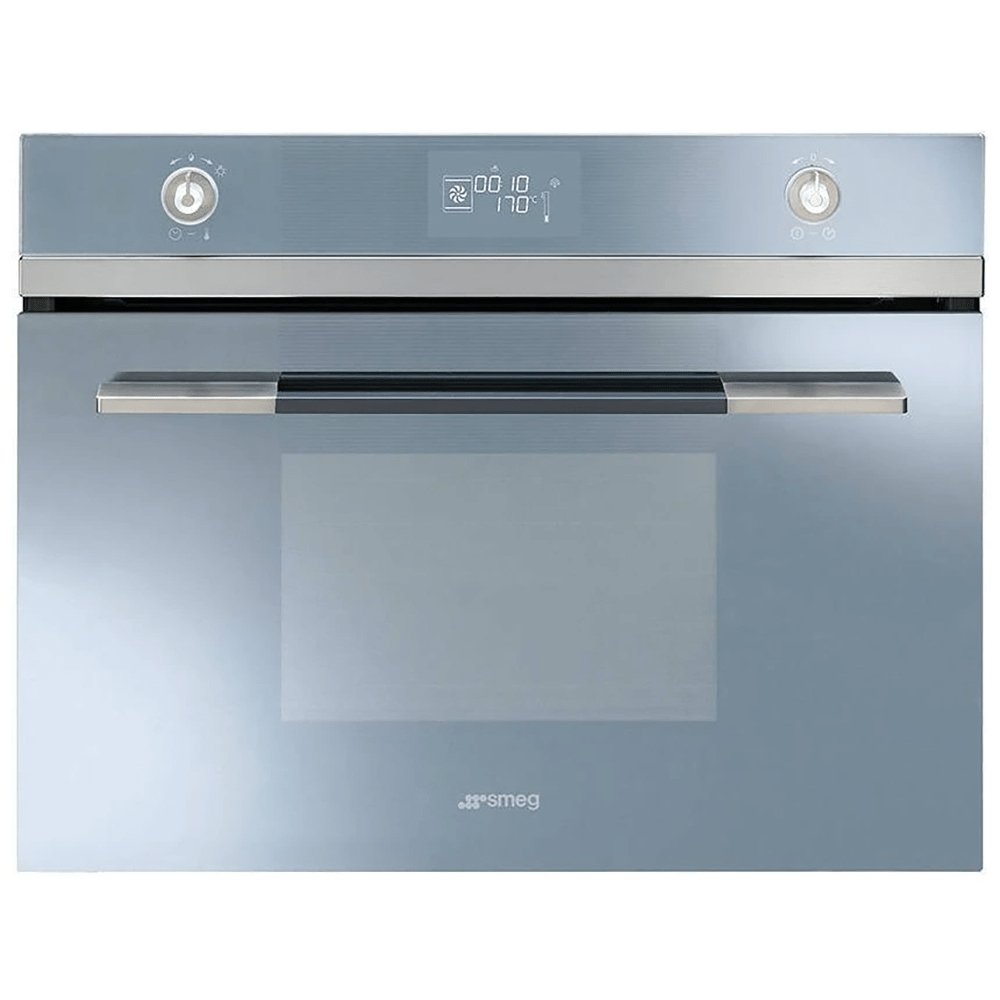 Smeg SF4120VCS 41 Litre 'Linea' Compact Combination Steam Oven, 59.7cm Wide - Silver | Atlantic Electrics