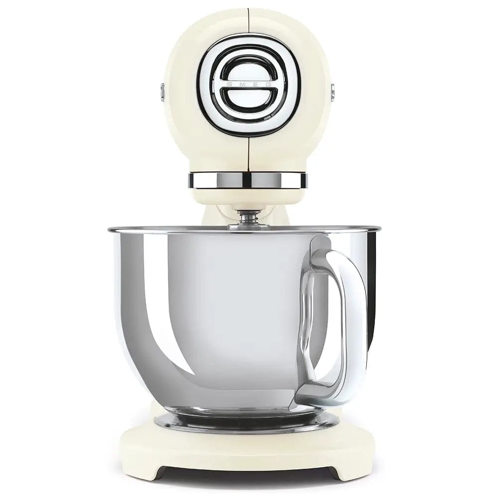 Smeg SMF03CRUK 50's Style Stand Mixer, 4.8 Litre Bowl Capacity, 10 Speeds, 40.5cm Wide - Cream | Atlantic Electrics