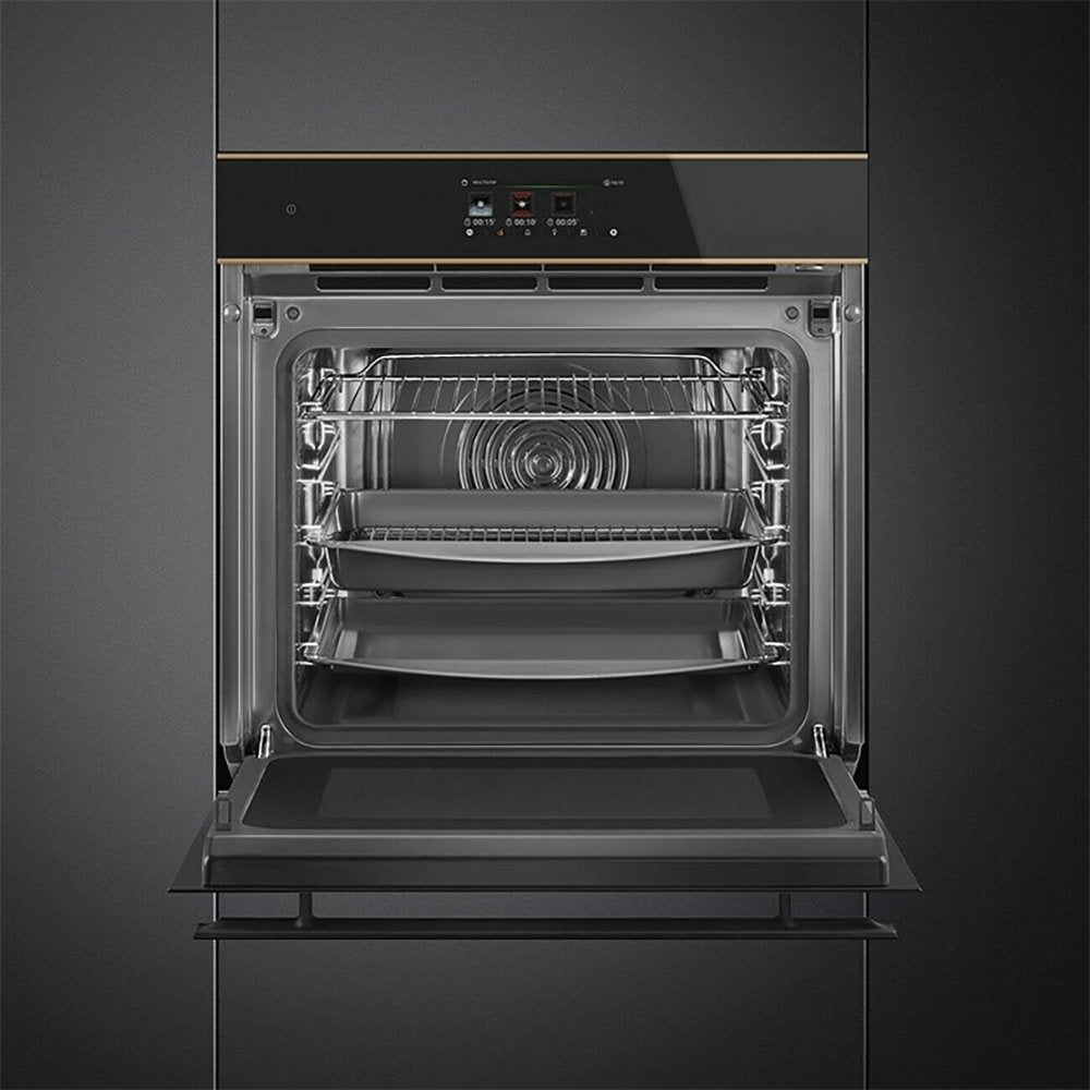 Smeg SO6606APNR 68 Litre Dolce Stil Novo Omnichef Single Oven, 59.7cm Wide - Copper Trim | Atlantic Electrics