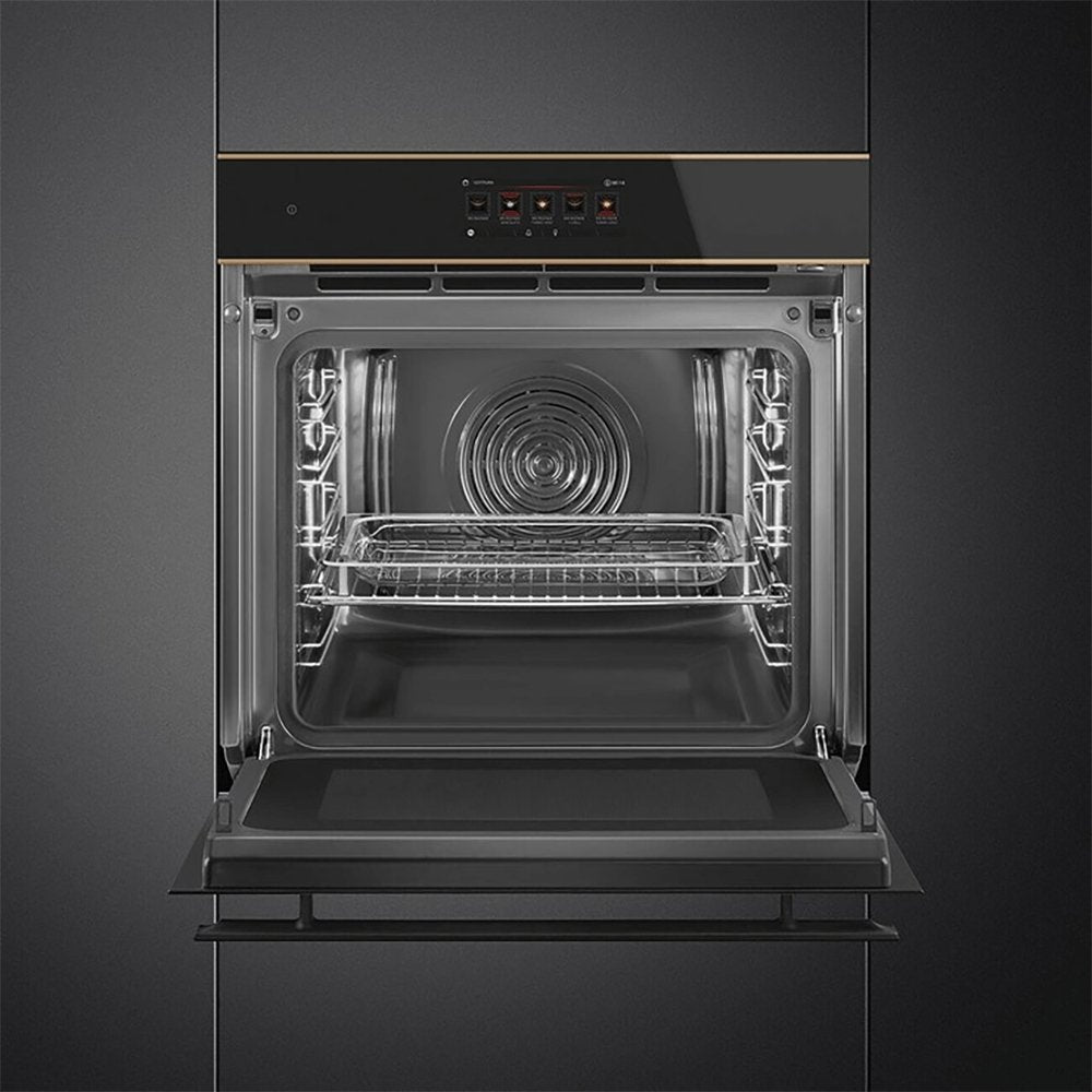 Smeg SO6606APNR 68 Litre Dolce Stil Novo Omnichef Single Oven, 59.7cm Wide - Copper Trim | Atlantic Electrics