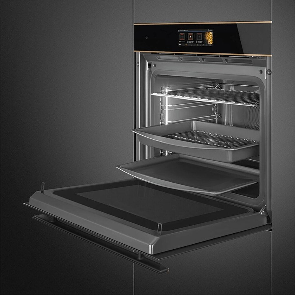 Smeg SO6606APNR 68 Litre Dolce Stil Novo Omnichef Single Oven, 59.7cm Wide - Copper Trim | Atlantic Electrics